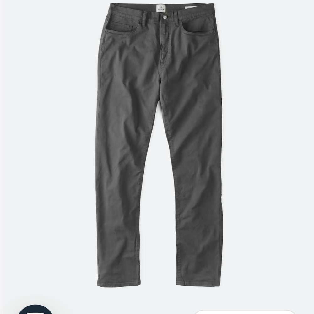 Flint and Tinder 365 5 pocket Tapered fit pants Straight Olive Green Pants